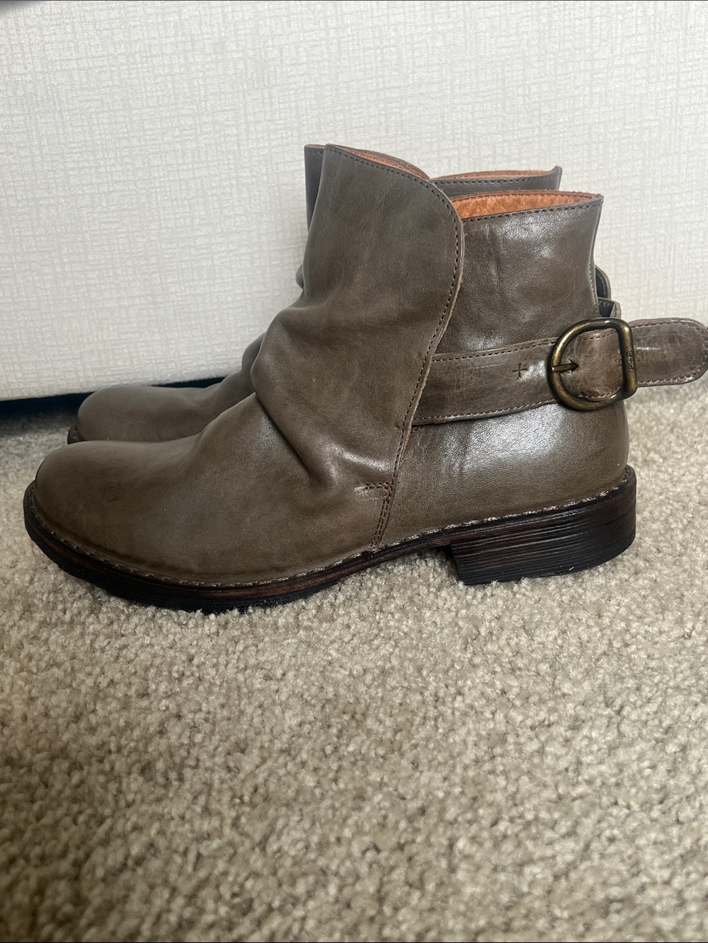 Fiorentini + Baker Eternity Taupe Moto Boots - NWOT - Size 38